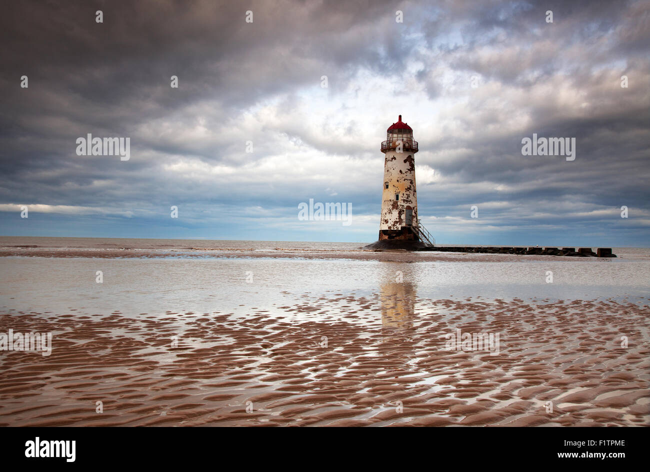 Photographie par © Jamie Callister. Phare de Talacre, au nord du Pays de Galles. [Total] None-Exclusive [1 photos] Téléphone : Banque D'Images