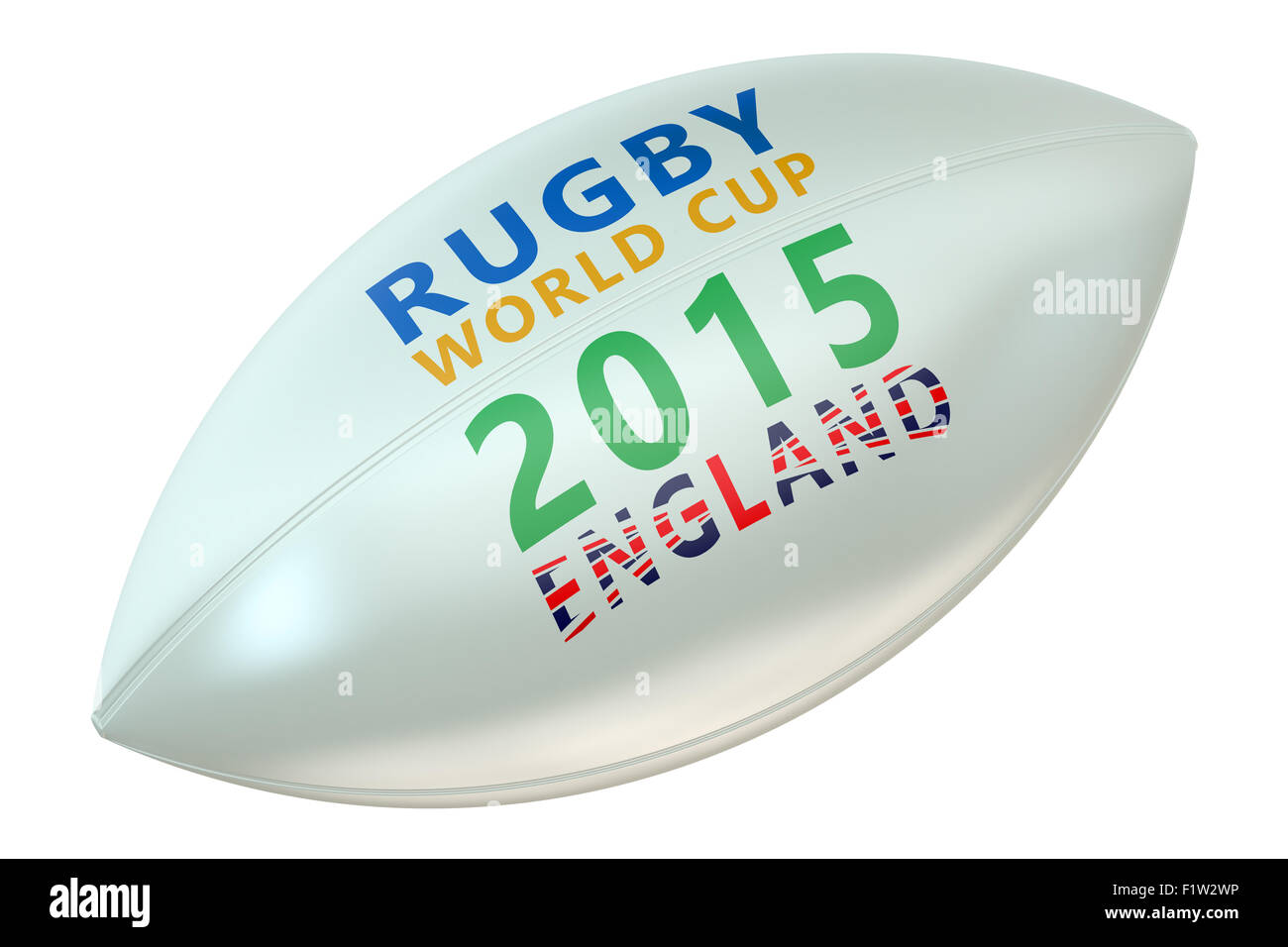 Coupe du Monde de rugby Angleterre concept isolé sur fond blanc Banque D'Images