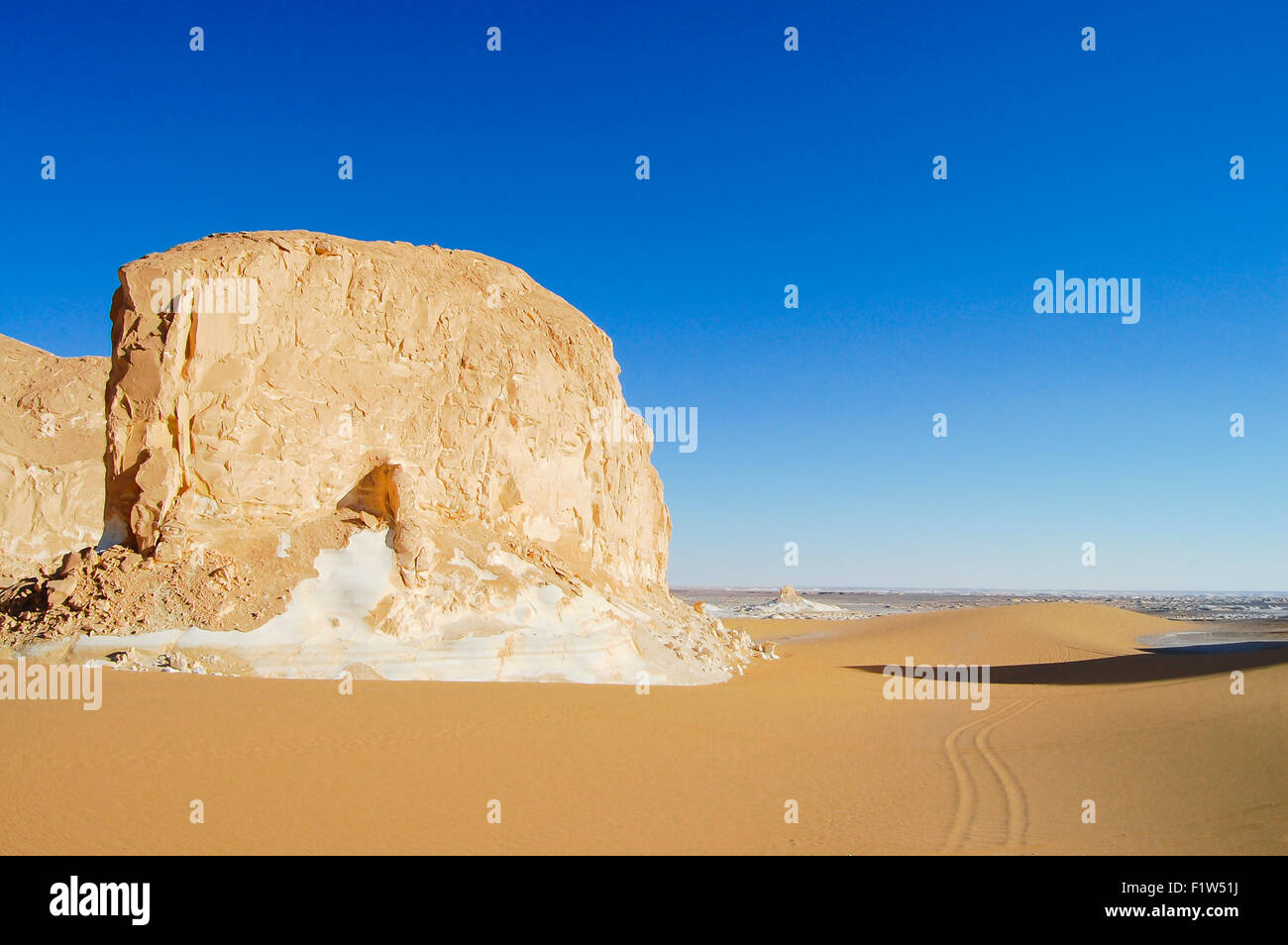 Le Désert blanc - Egypte Banque D'Images