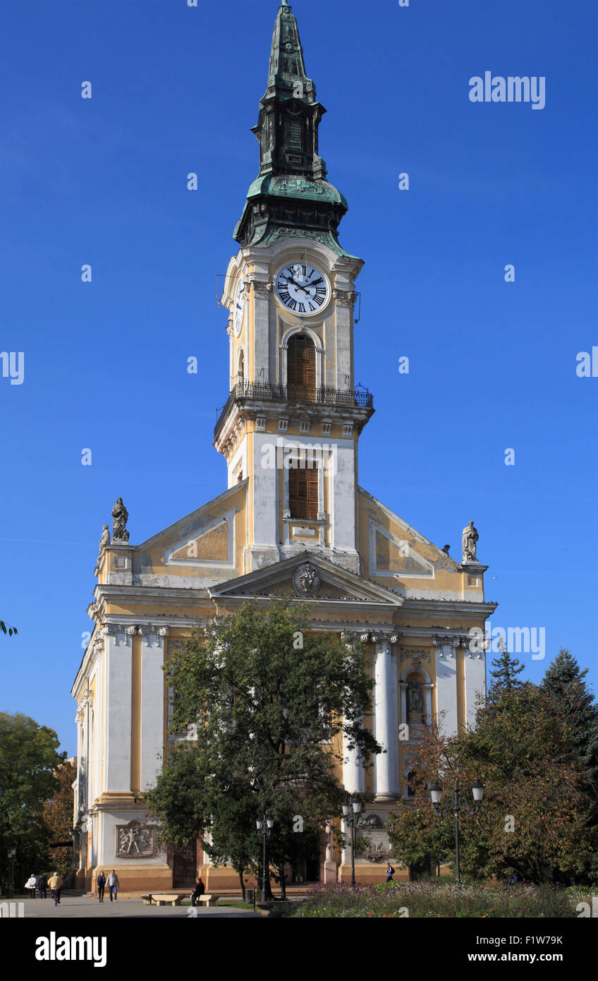 Hongrie Kecskemét Grande Eglise Nagytemplom Banque D'Images