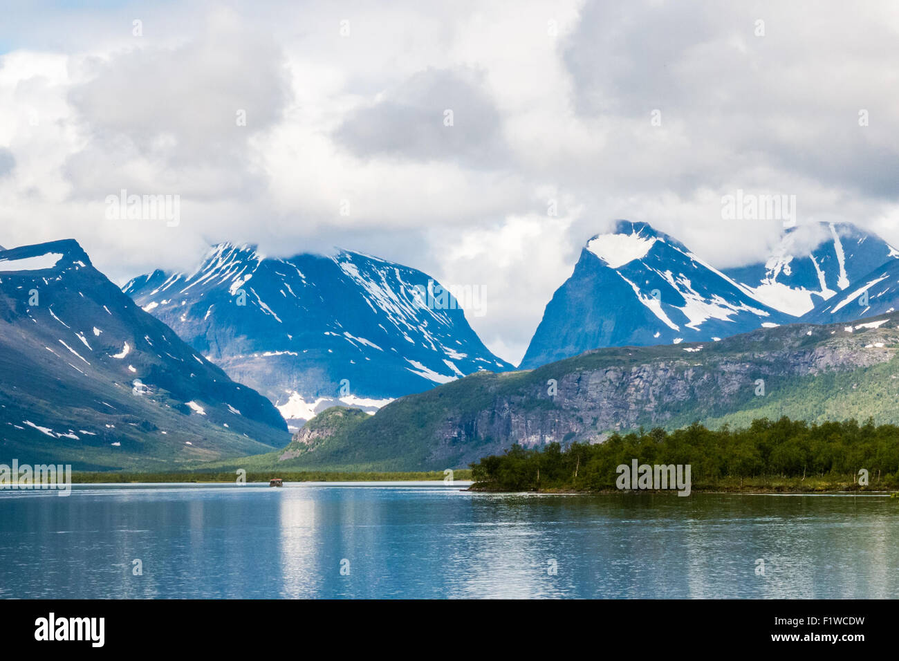 Région de montagne Kebnekaise en Suède. Banque D'Images