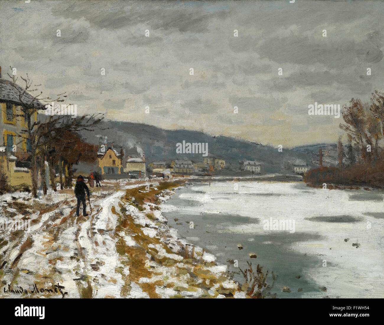 Claude Monet - la Seine à Bougival Banque D'Images