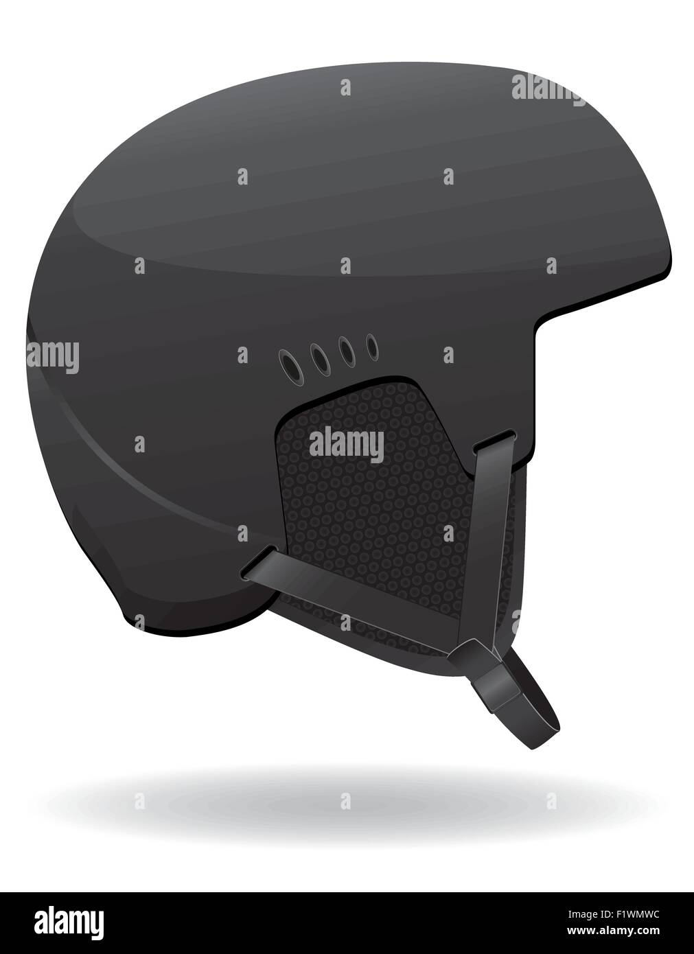 Casque pour planche à vector illustration isolé sur fond blanc Illustration de Vecteur