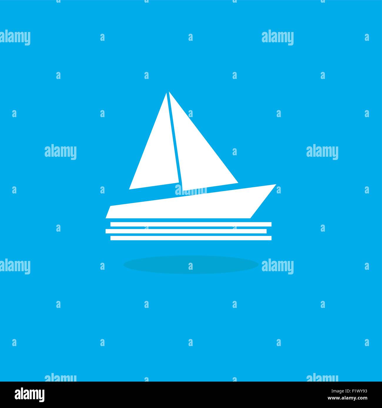 icône de bateau Illustration de Vecteur