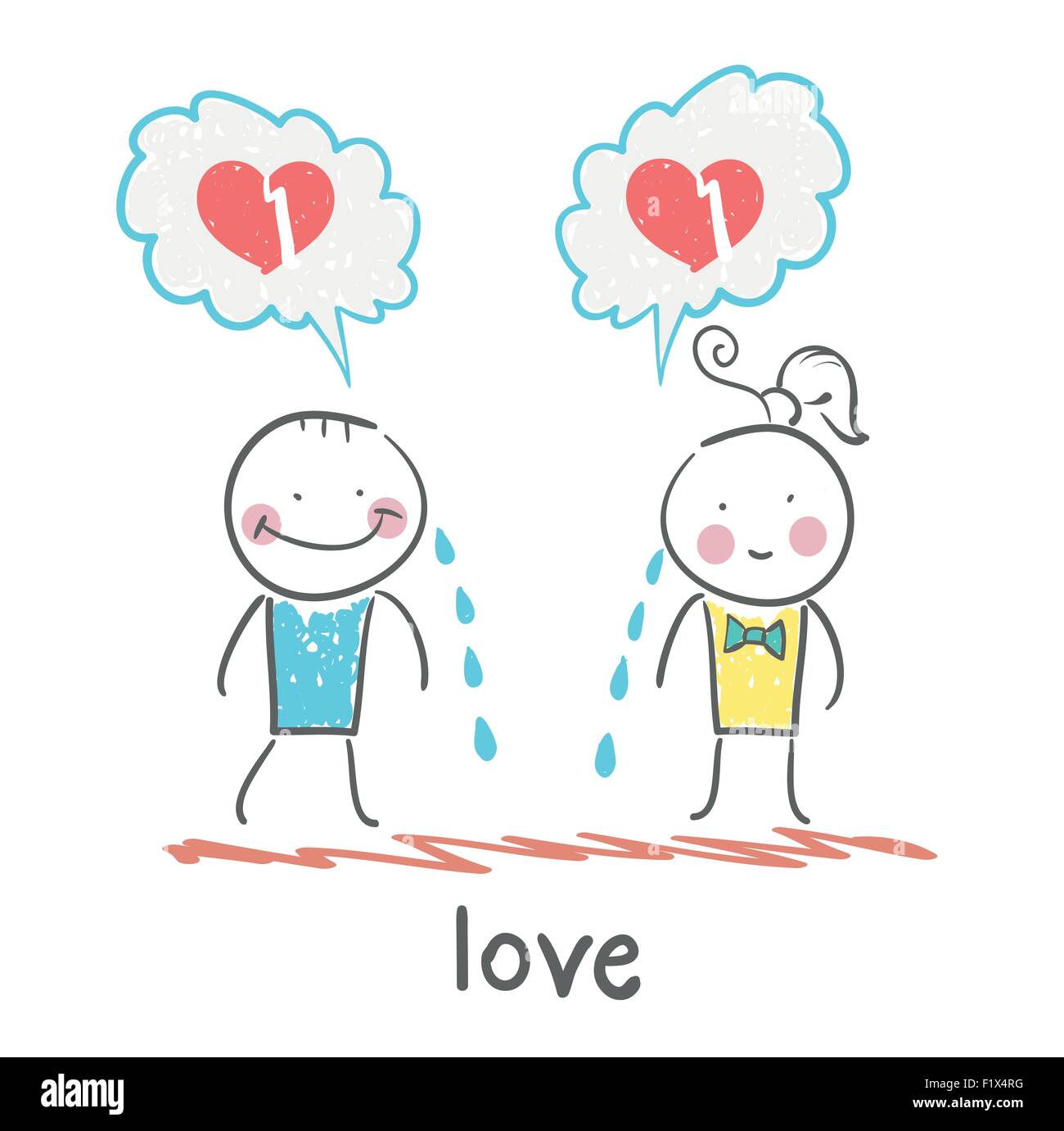 Amour Perdu Banque D Images Vectorielles Alamy