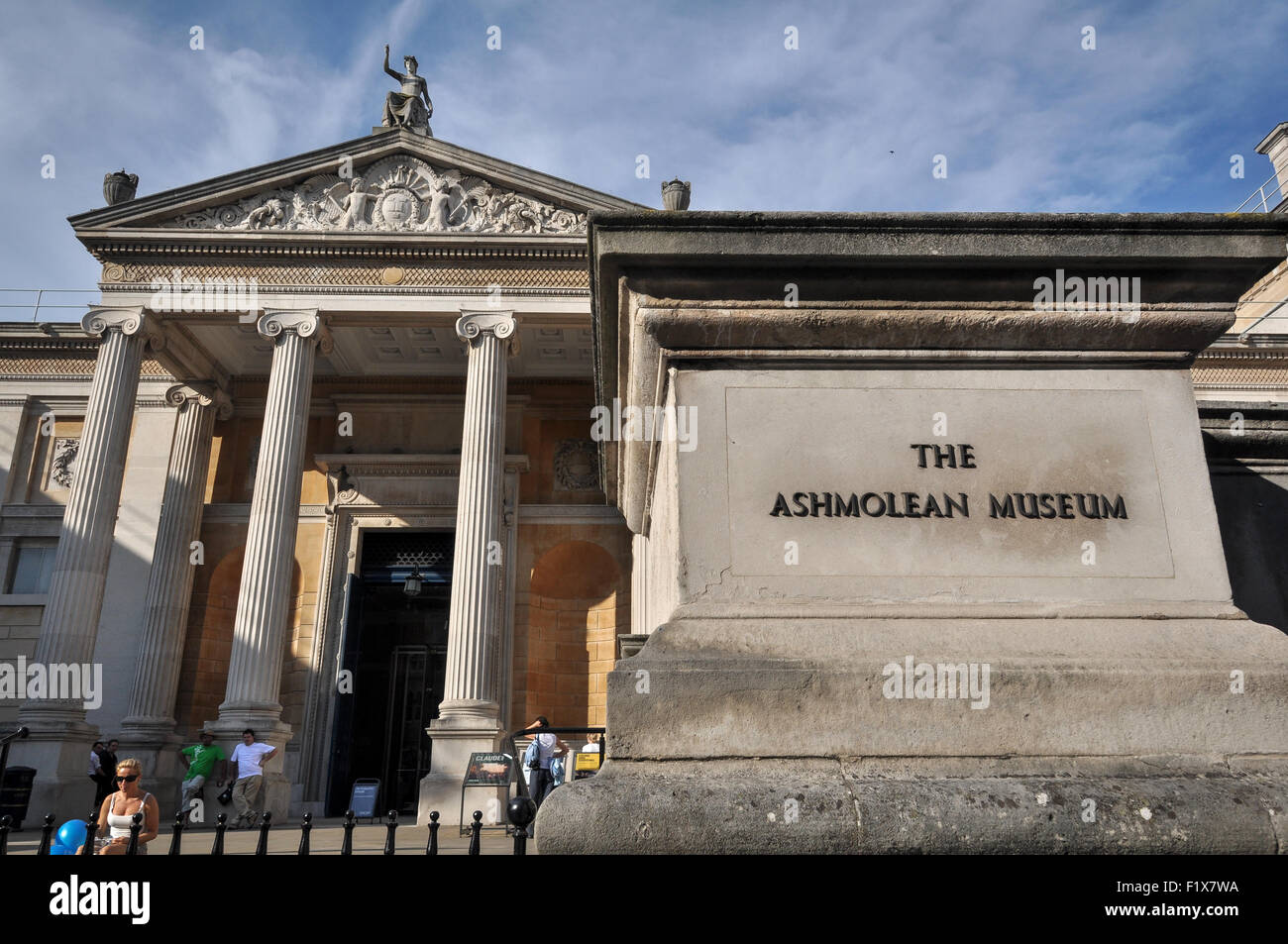 Entrée principale de l'Ashmolean Museum, Oxford, Royaume-Uni Banque D'Images