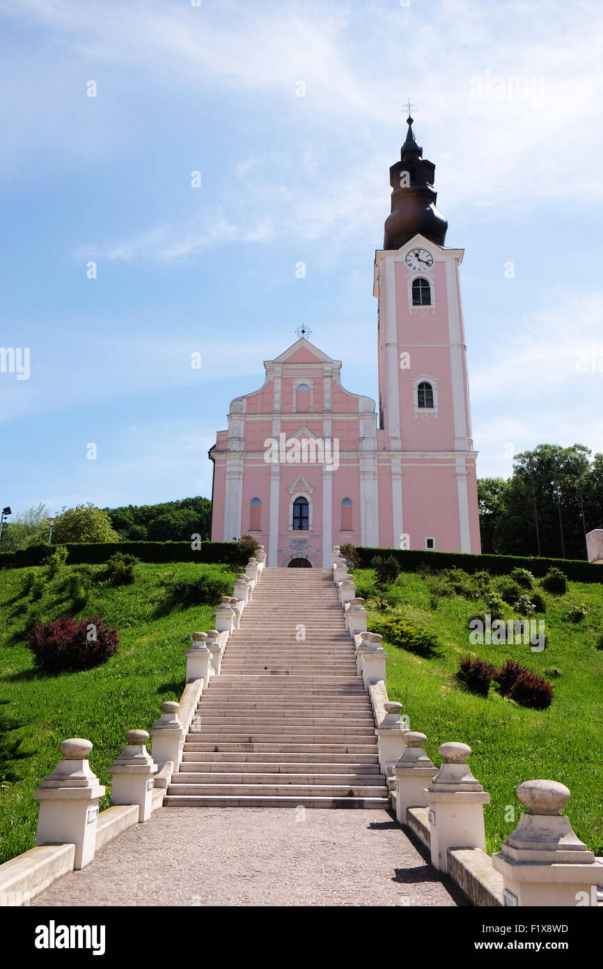 Église de l'Assomption de la Bienheureuse Vierge Marie à Pakrac, Croatie le 07 mai, 2015 Banque D'Images