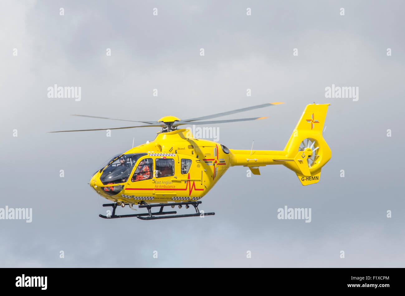 East Anglian Air Ambulance helicopter Banque D'Images