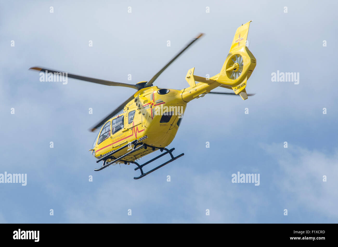 East Anglian Air Ambulance helicopter Banque D'Images