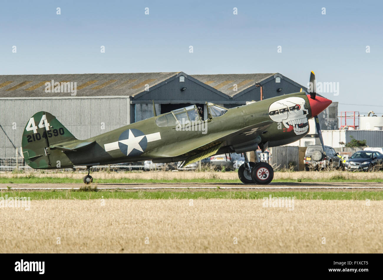 Curtiss P40N Warhawk Lulu Bell G-1-KITT du porte-manteau 11 collection. Banque D'Images