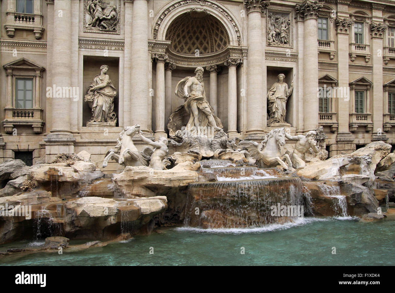 La fontaine de Trevi à Rome, Italie Banque D'Images