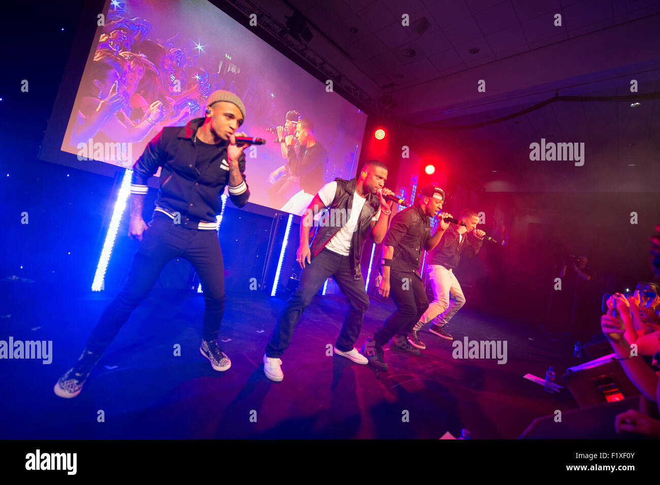 BOYSBAND JLS Banque D'Images