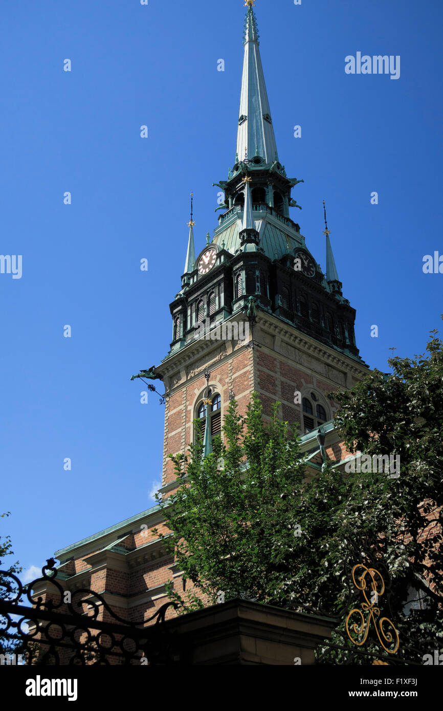 L'Église allemande de Stockholm, Suède, Europe Banque D'Images