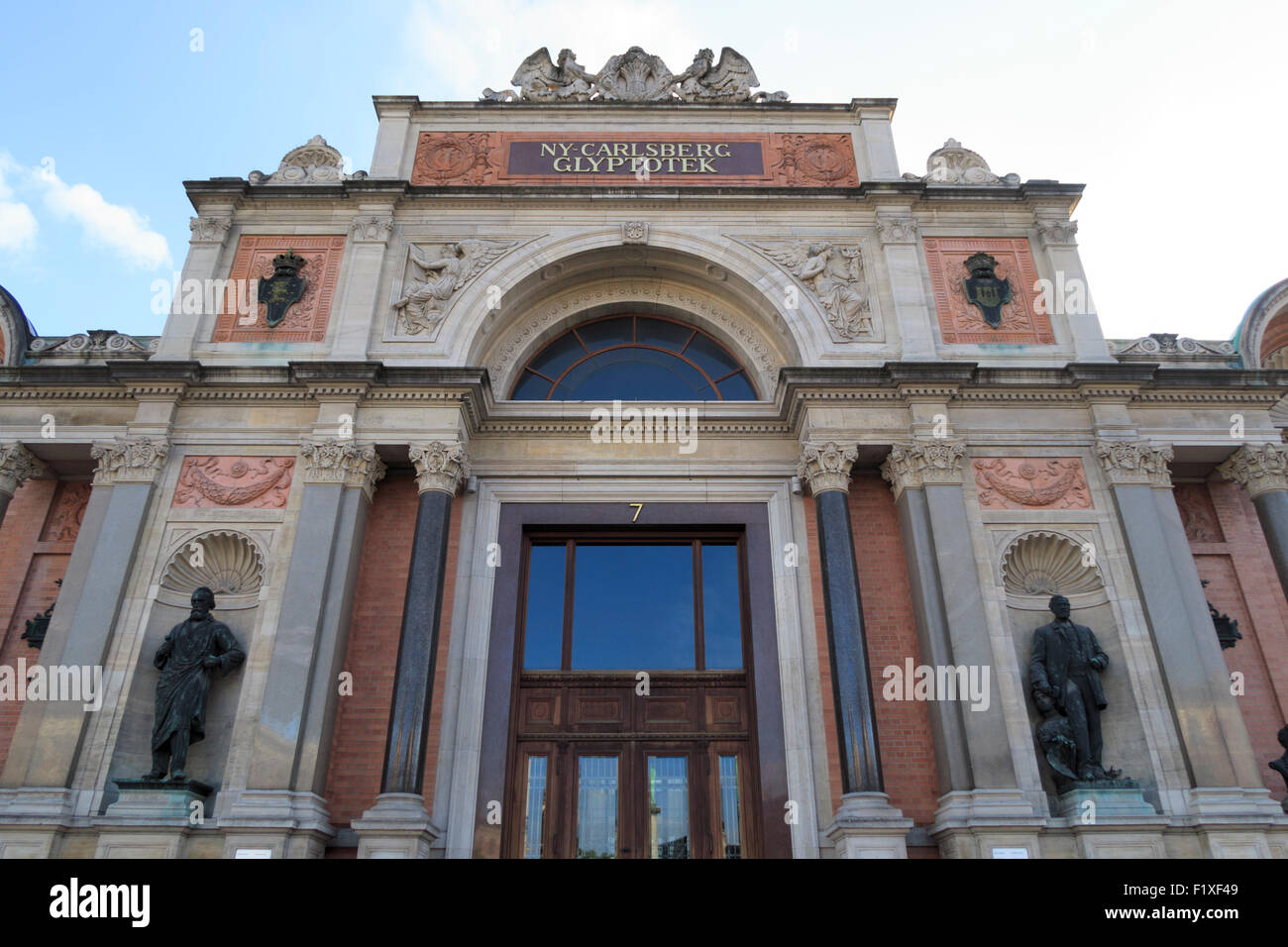 NY Carlsberg Glyptotek façade du musée d'art à Copenhague, Danemark, Europe Banque D'Images