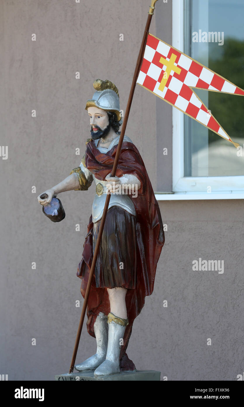 Patron des pompiers St Florian Banque D'Images