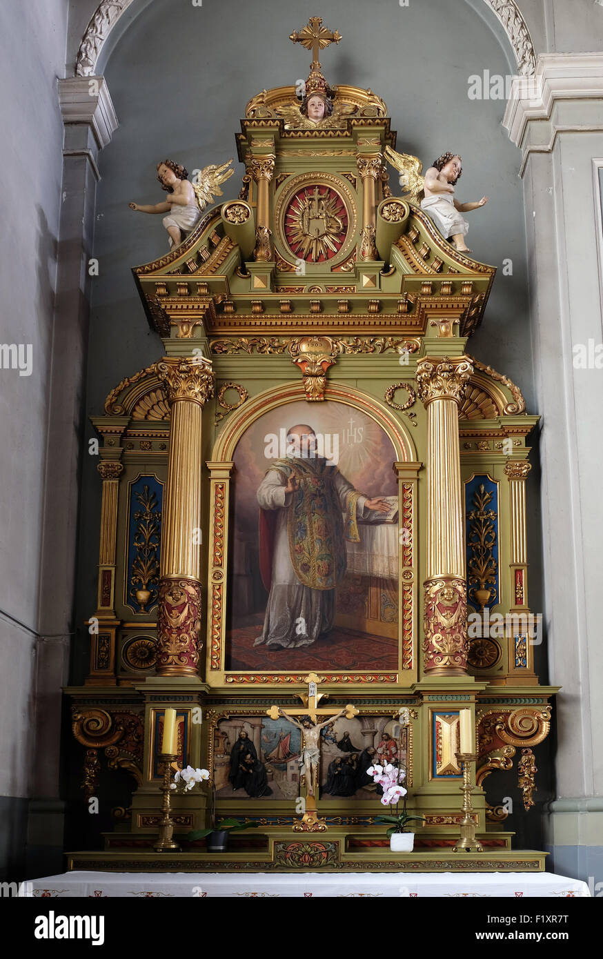 Saint Ignace de Loyola, retable de la Basilique du SacréCœur de Jésus