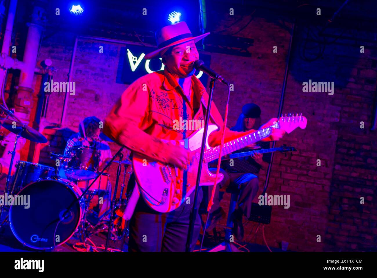 Etats-unis, Louisiane, Nouvelle Orléans, quartier français, bluesman Troy Turner à la Vaso club Banque D'Images