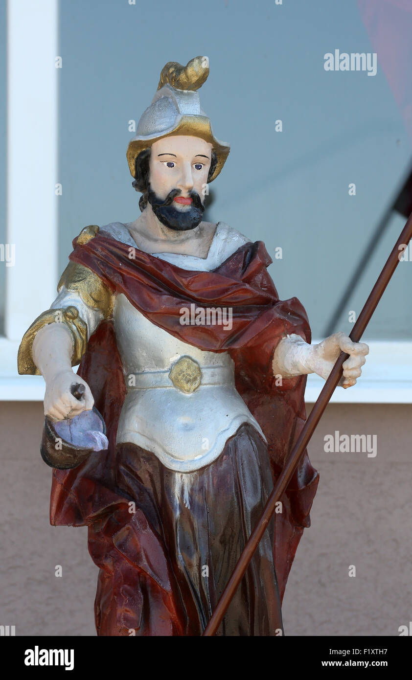 Patron des pompiers St Florian Banque D'Images