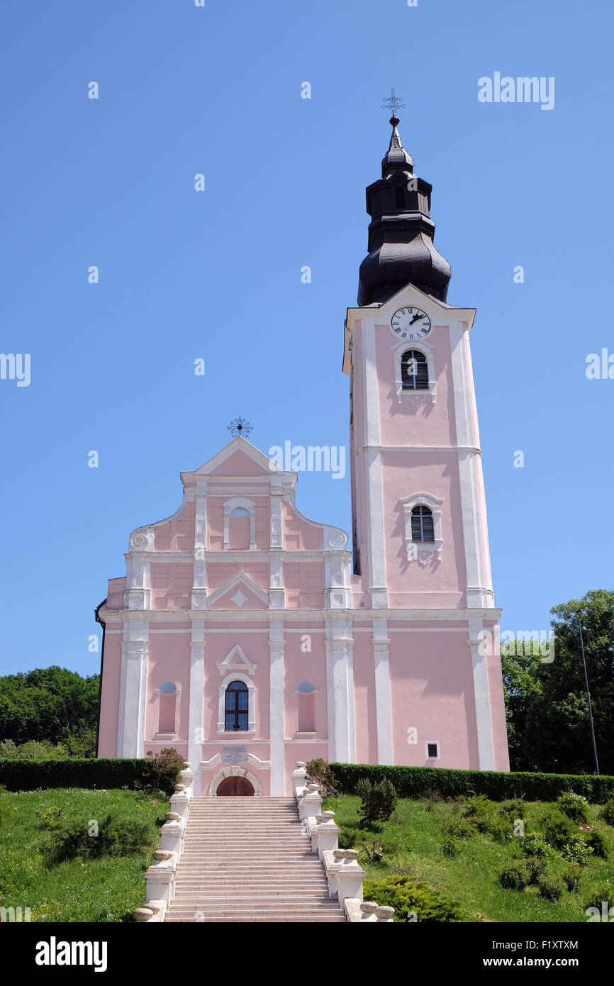 Église de l'Assomption de la Bienheureuse Vierge Marie à Pakrac, Croatie le 07 mai, 2015 Banque D'Images
