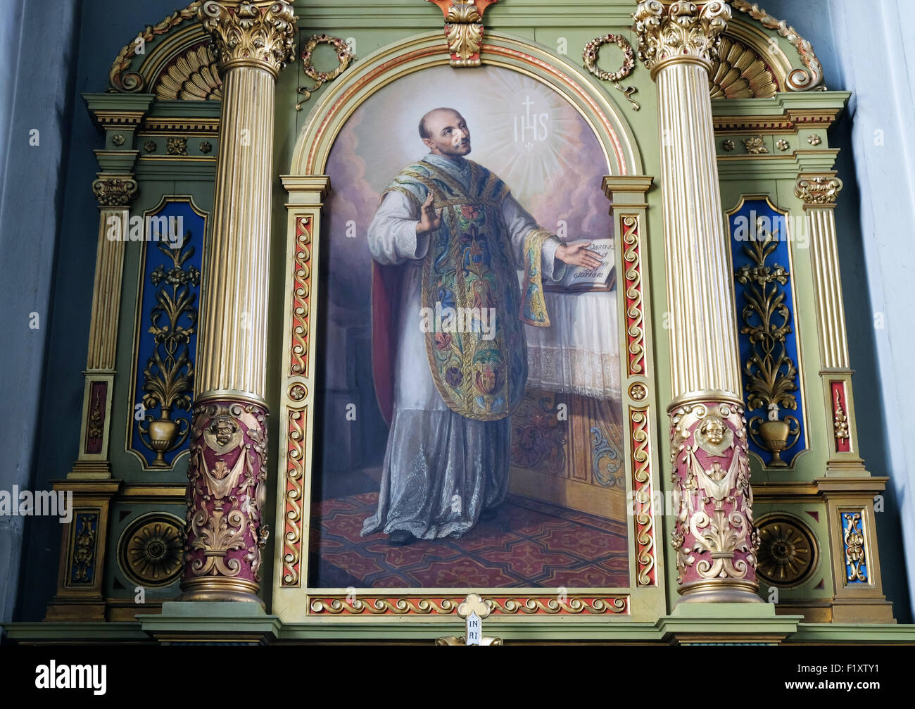 Saint Ignace de Loyola, retable de la Basilique du SacréCœur de Jésus