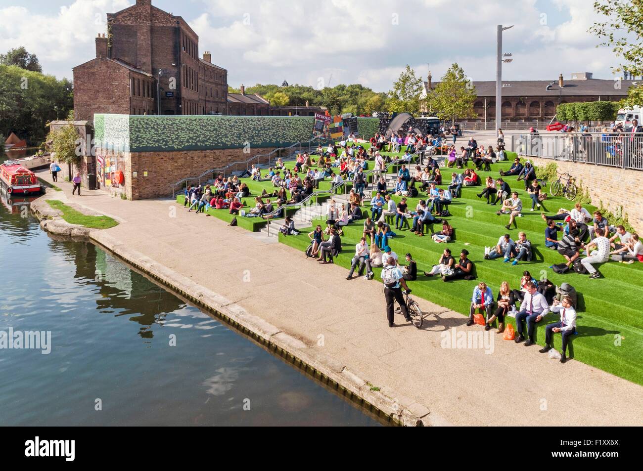 Royaume-uni, Londres, King's Cross, quartier Square Grenier Banque D'Images
