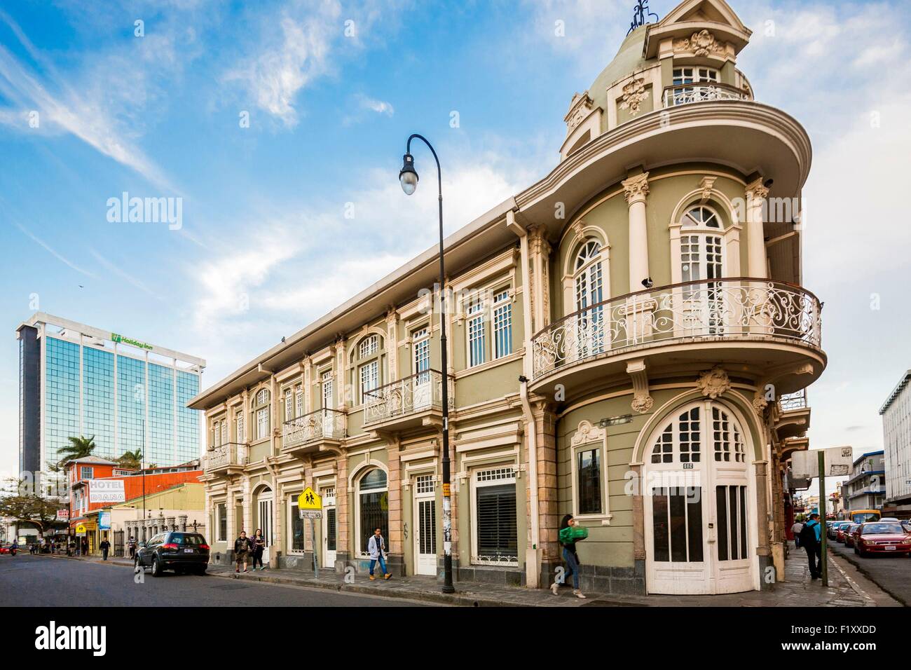 Costa Rica, San Jose, bâtiment colonial. Banque D'Images