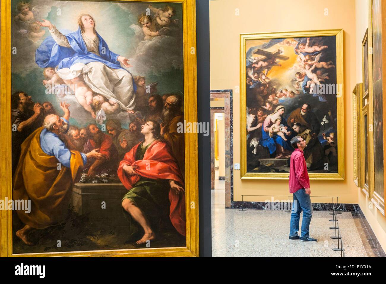 L'Italie, Lombardie, Milan, palais baroque Brera Pinacoteca di Brera musée d'art ancien et moderne inauguré en 1809, le premier plan de table Carlo Francesco Nuvoloni Banque D'Images