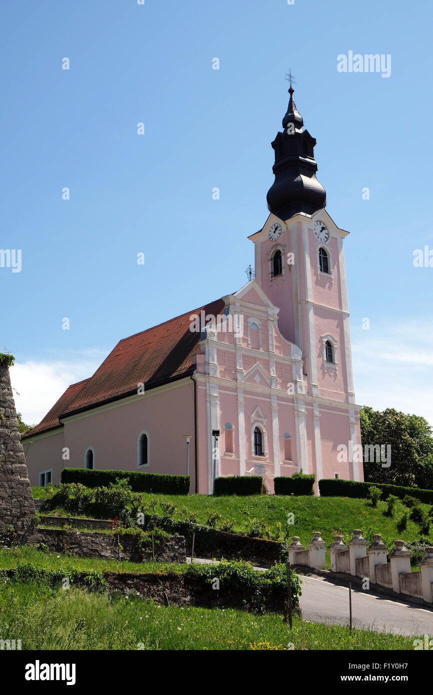 Église de l'Assomption de la Bienheureuse Vierge Marie à Pakrac, Croatie le 07 mai, 2015 Banque D'Images