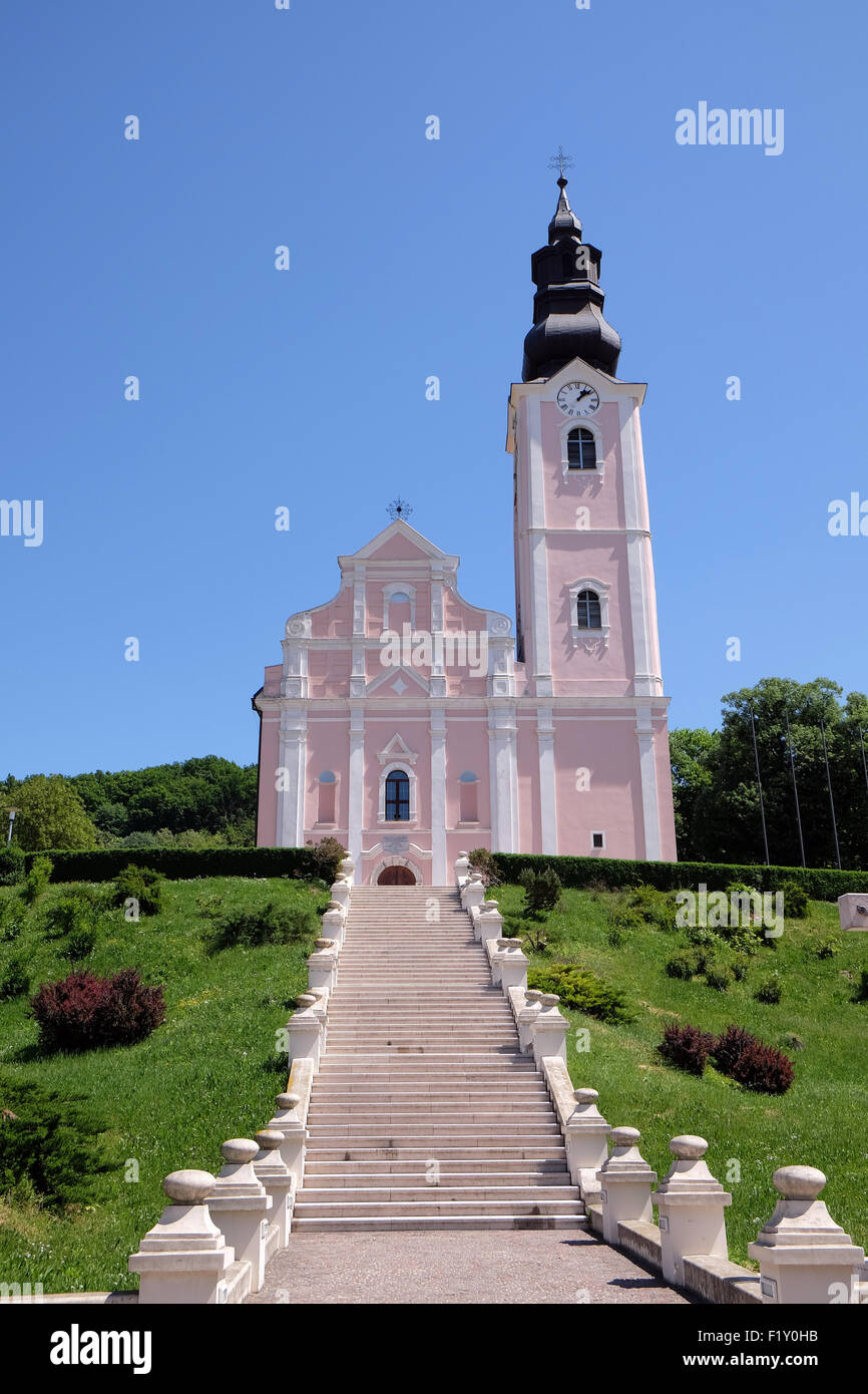 Église de l'Assomption de la Bienheureuse Vierge Marie à Pakrac, Croatie le 07 mai, 2015 Banque D'Images