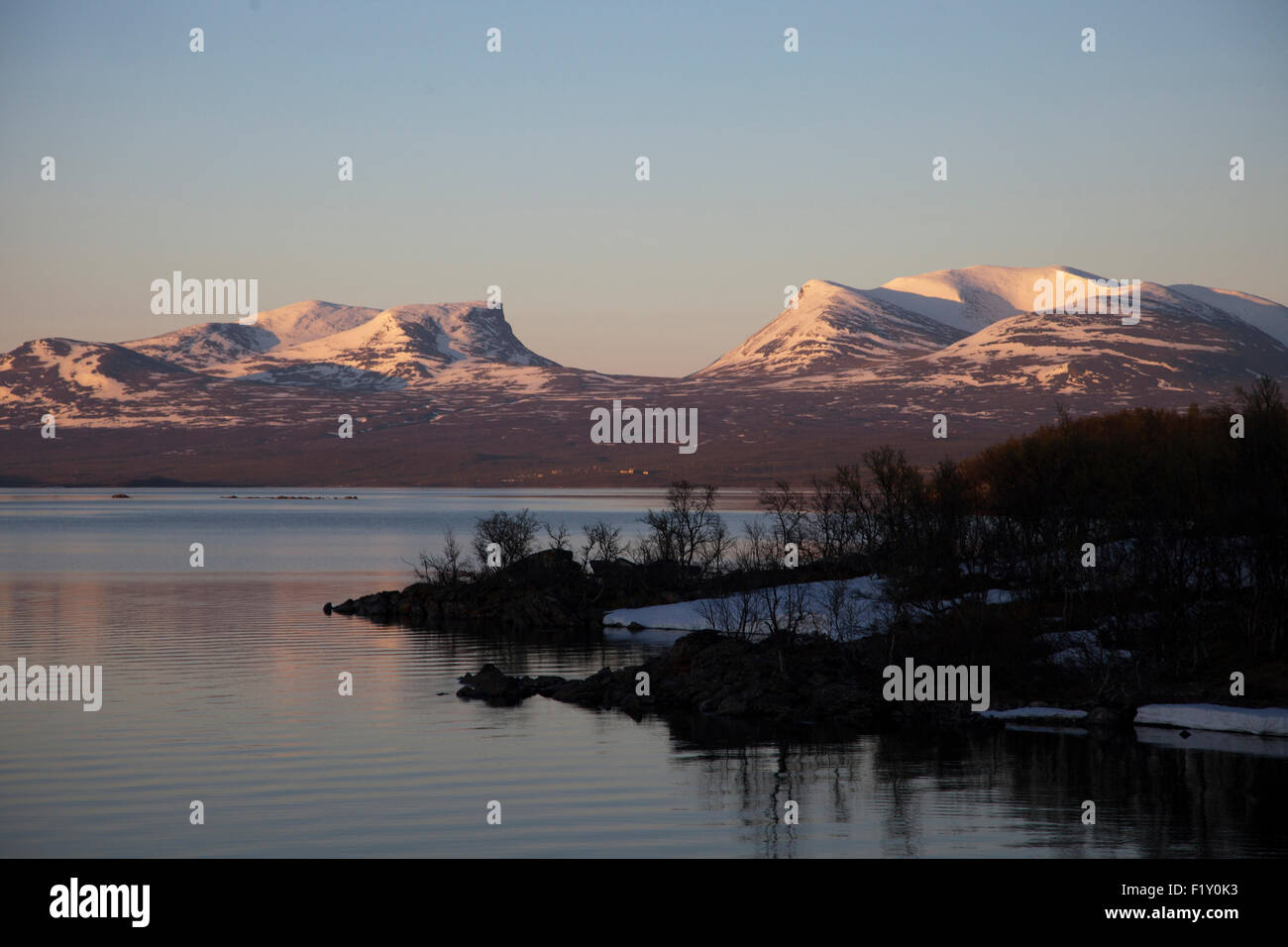 Dans les montagnes de Suède Abisko Banque D'Images