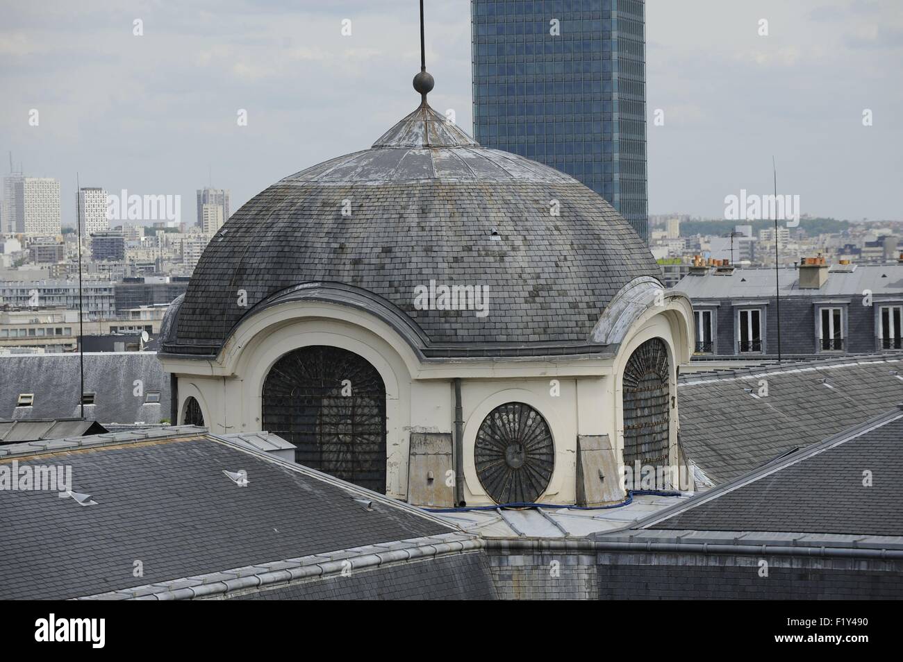 France, Paris, dome (vue de dessus) Banque D'Images