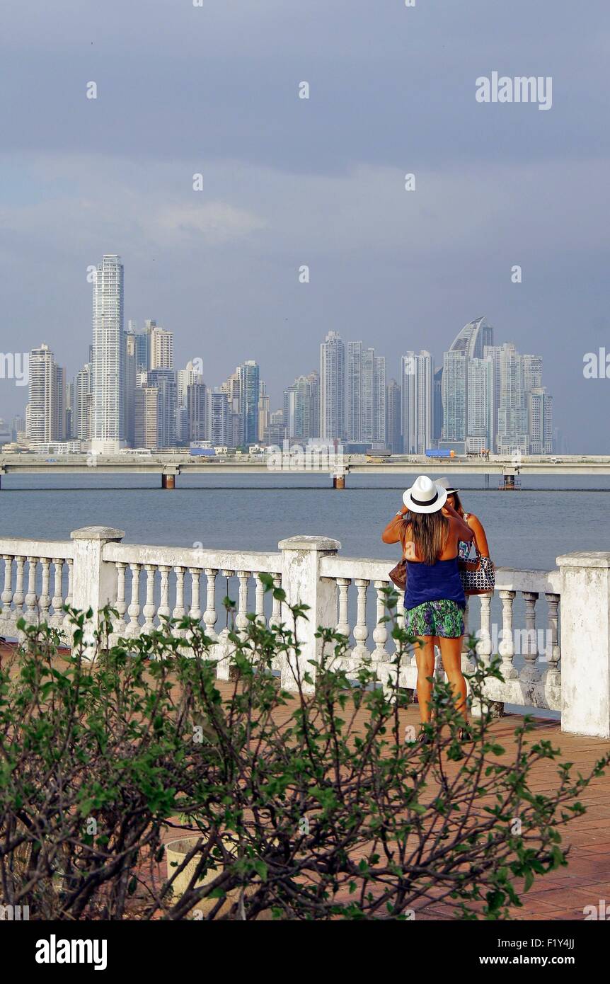 Panama, Panama City, la ville moderne de la ville de Panama, vu depuis