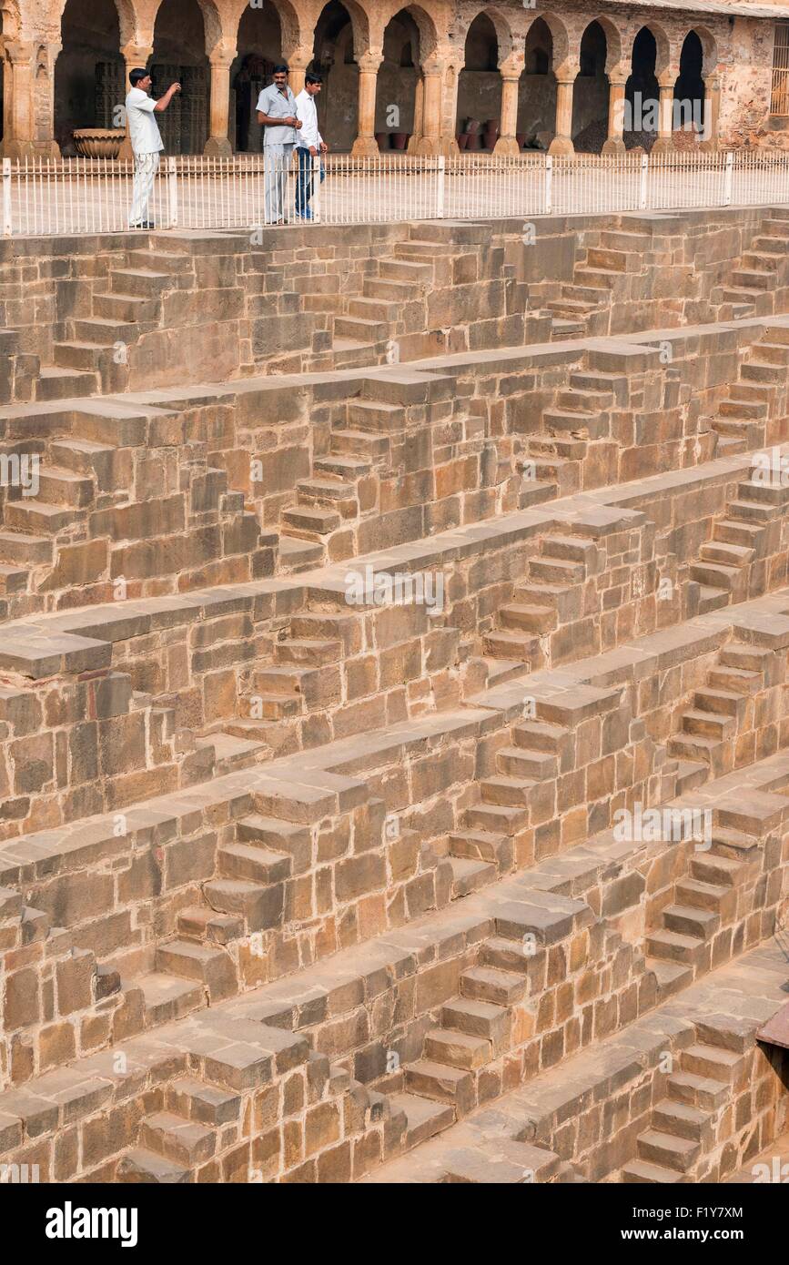 L'Inde, le Rajasthan, état, Chand Baori Abhaneri est la plus grande cage en Inde Banque D'Images