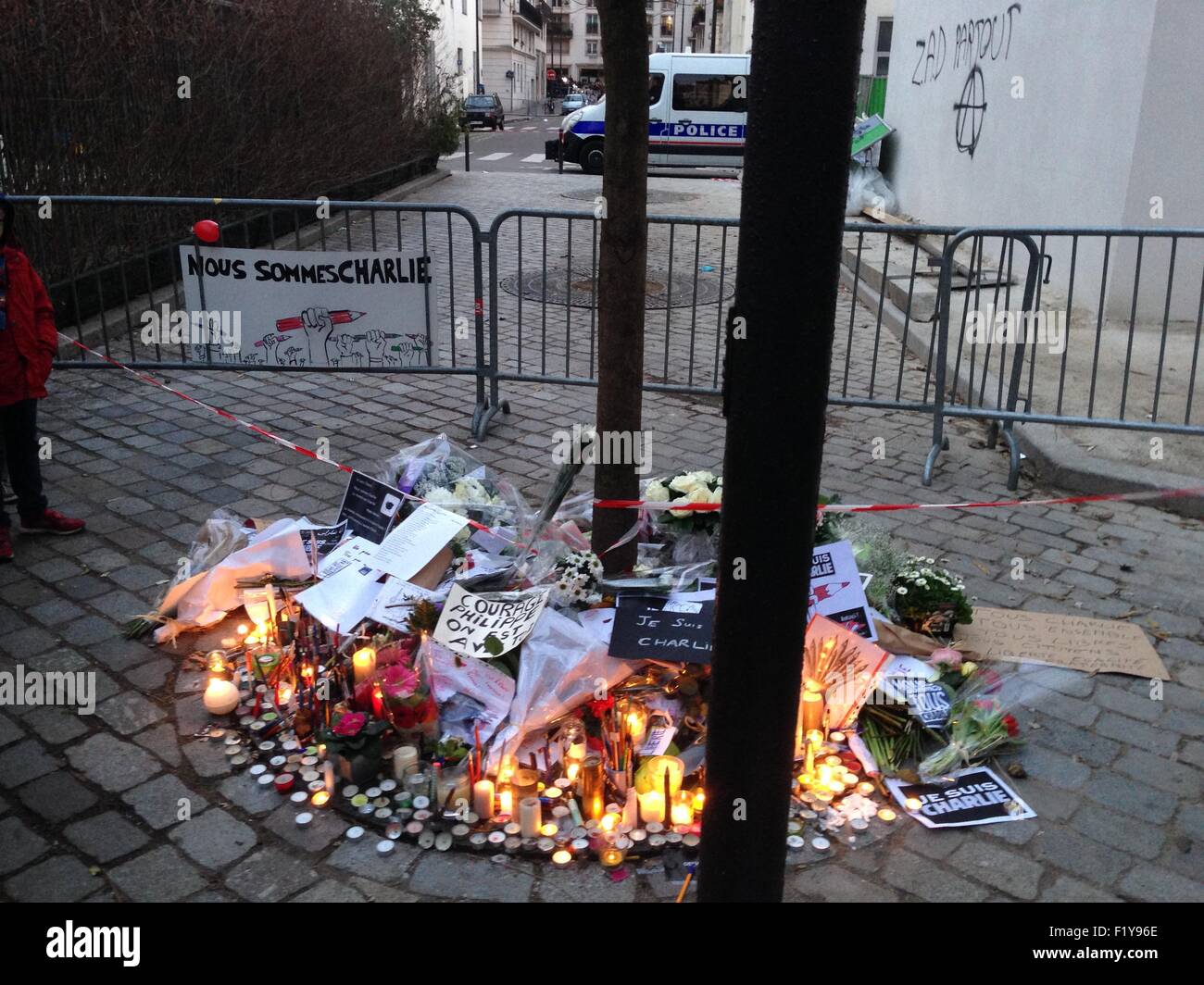 Je suis Charlie mars à Paris Banque D'Images