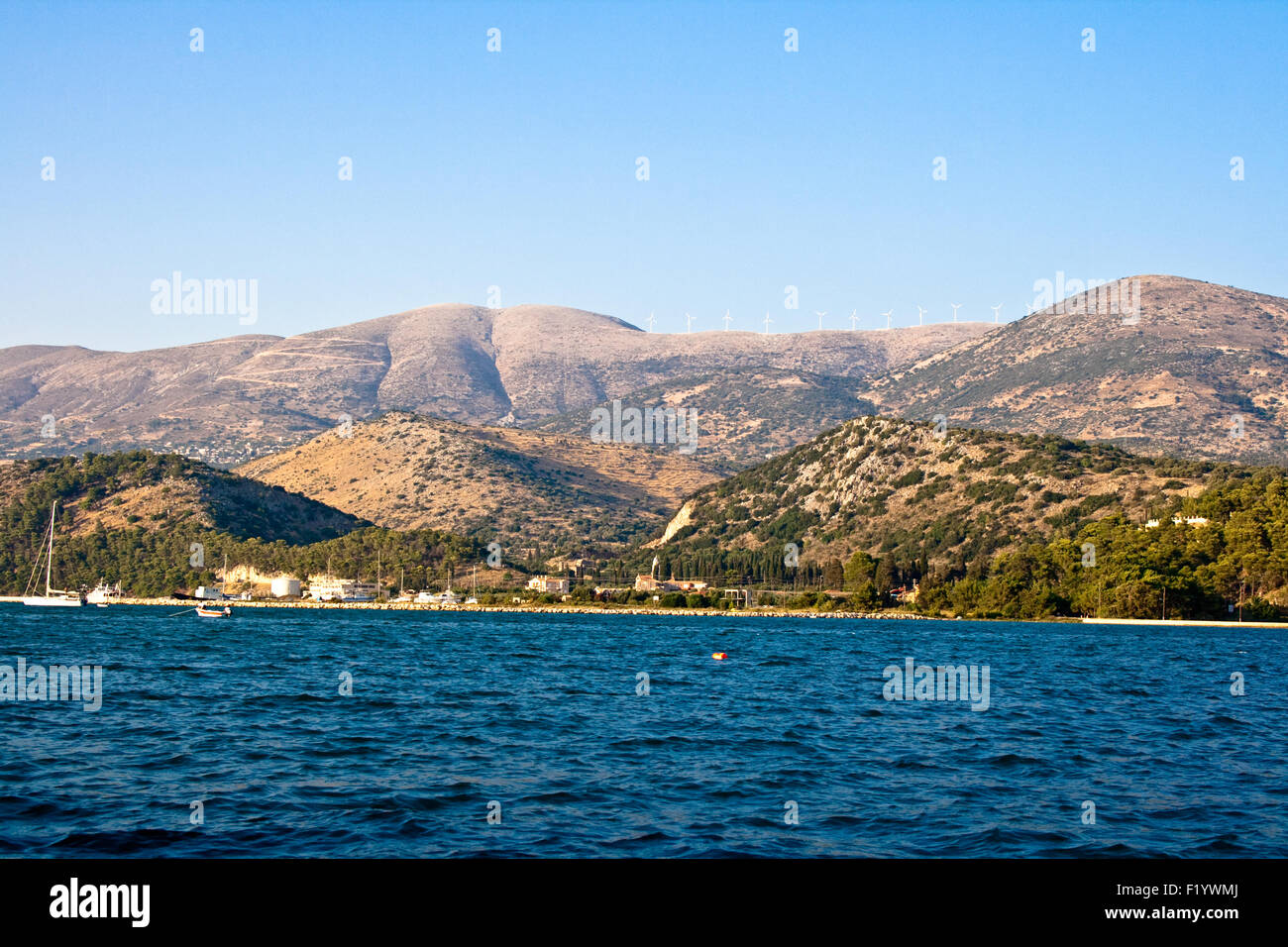 Vue de la côte de Céphalonie en Grèce Banque D'Images