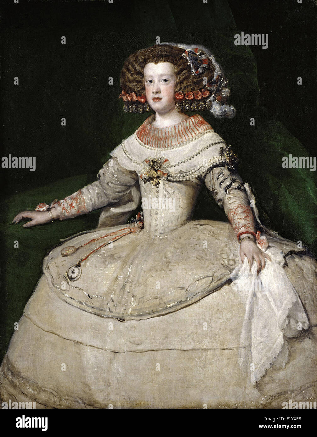 Diego Velázquez - Infanta María Teresa Banque D'Images