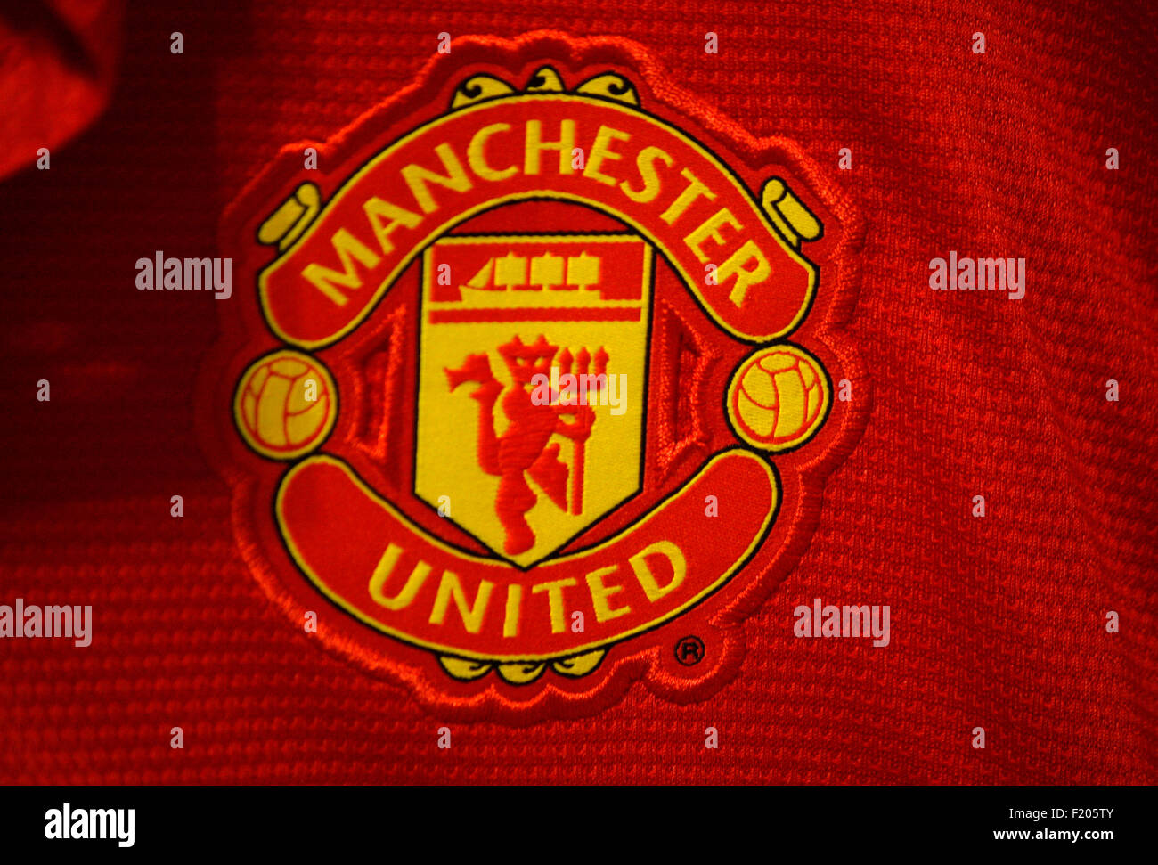 Manchester United : 'MMarkenname", Berlin. Banque D'Images