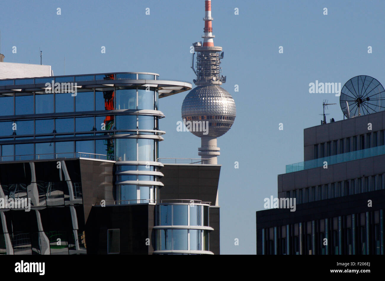 Fernsehturm, Berlin. Banque D'Images