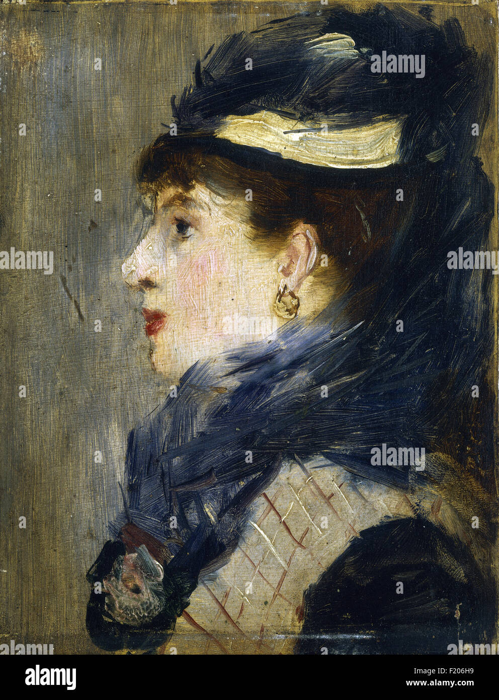 Edouard Manet - Portrait de femme Banque D'Images