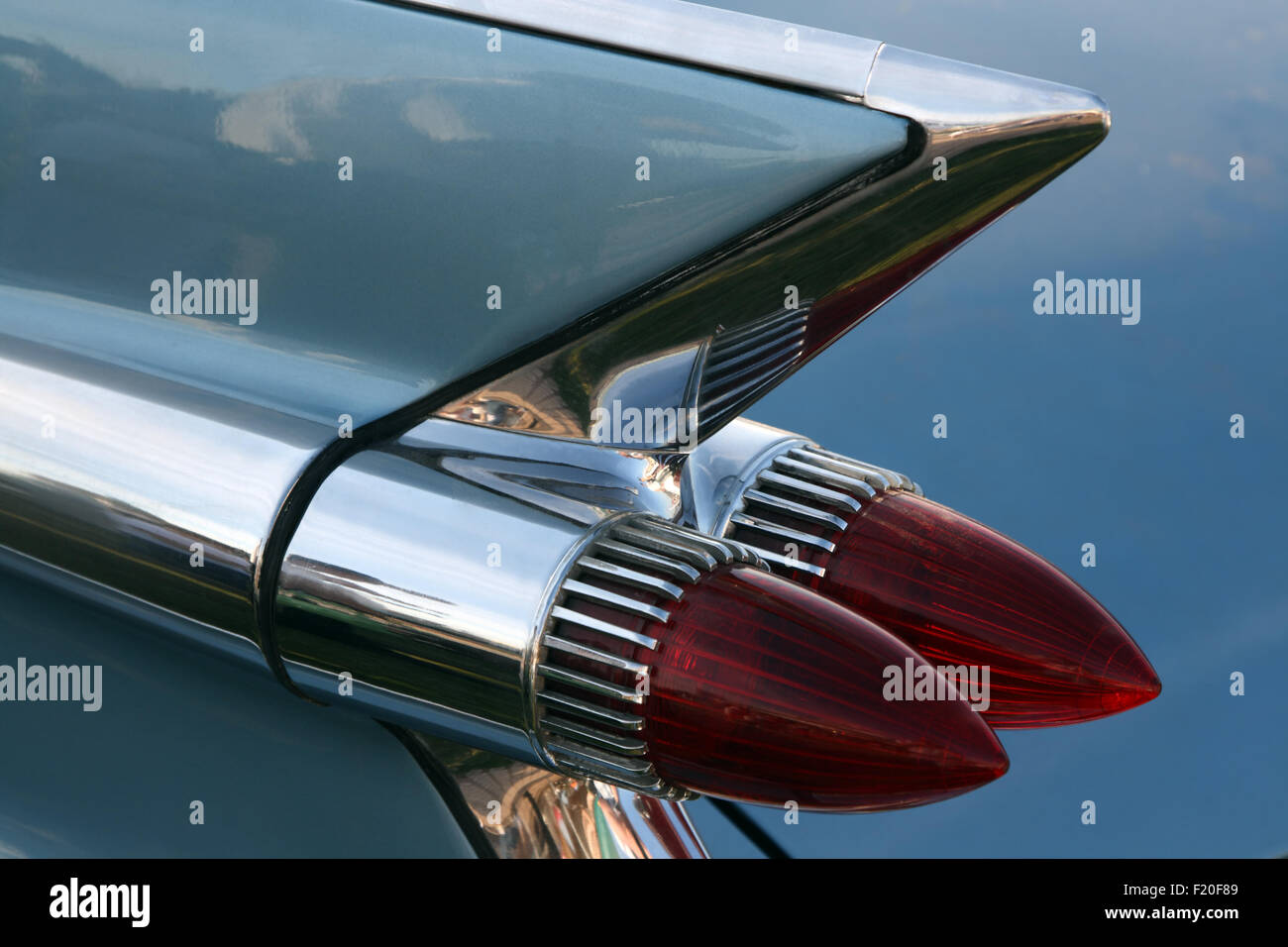 Feu arrière voiture classique américain Banque D'Images