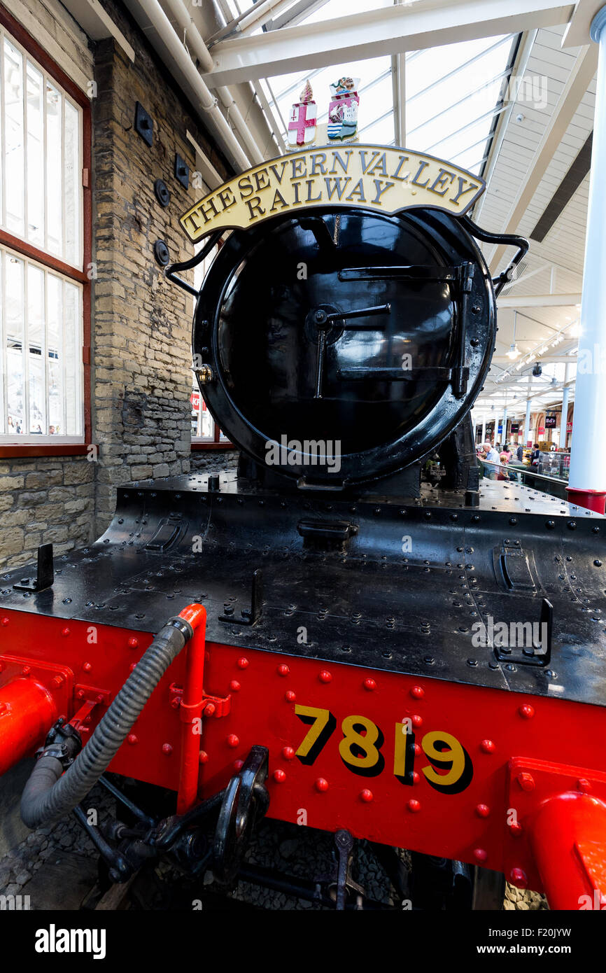 7819 Hinton manoir construit en 1939 est une grande partie de locomotives de chemin de fer de l'ouest du Manoir de la classe. Vieux Chemin de fer de Swindon works. La Grande-Bretagne Banque D'Images