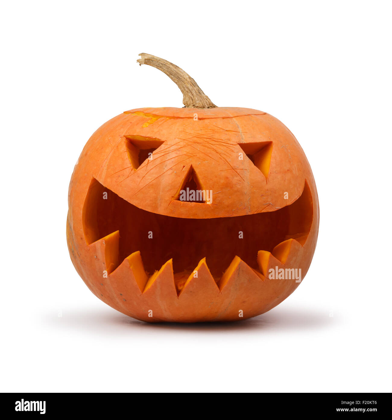 Halloween Pumpkin isolated on white Banque D'Images
