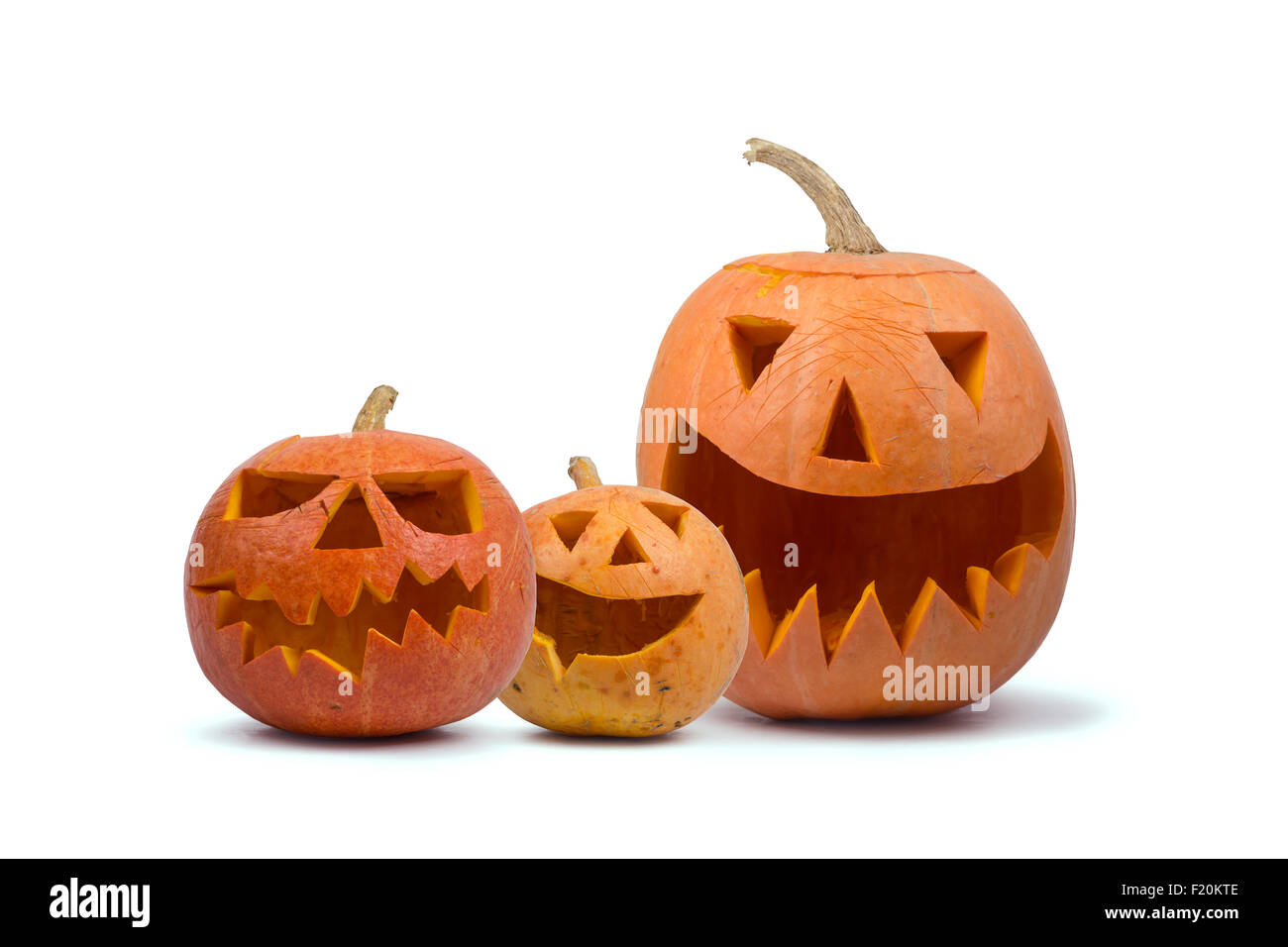 Halloween Pumpkin isolated on white Banque D'Images