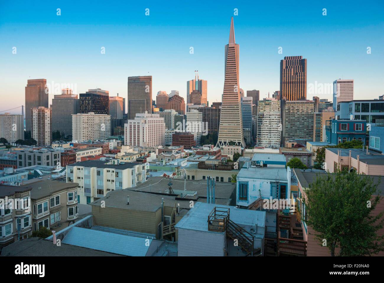 États-unis, Californie, San Francisco, la Transamerica Pyramid (Transamerica Tower) de l'architecte William Pereira Banque D'Images