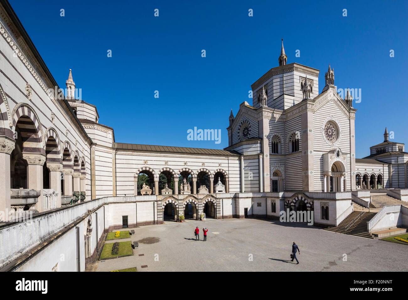 L'Italie, Lombardie, Milan, le cimetière monumental Banque D'Images