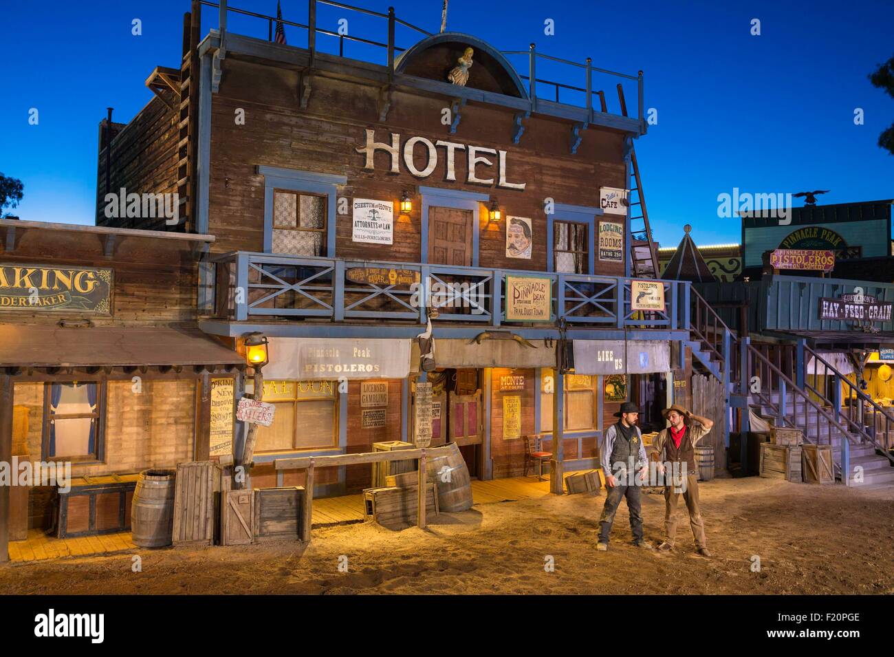United States, Arizona, Tuscon, Old Tucson Studios, tous Banque D'Images