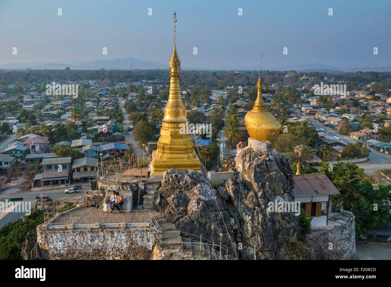Myanmar (Birmanie), de l'État de Kayah, Thiri Mingalar Loikaw, Pagoda Banque D'Images