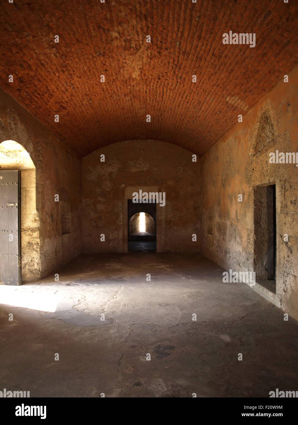 L'intérieur de la forteresse Ozama Banque D'Images