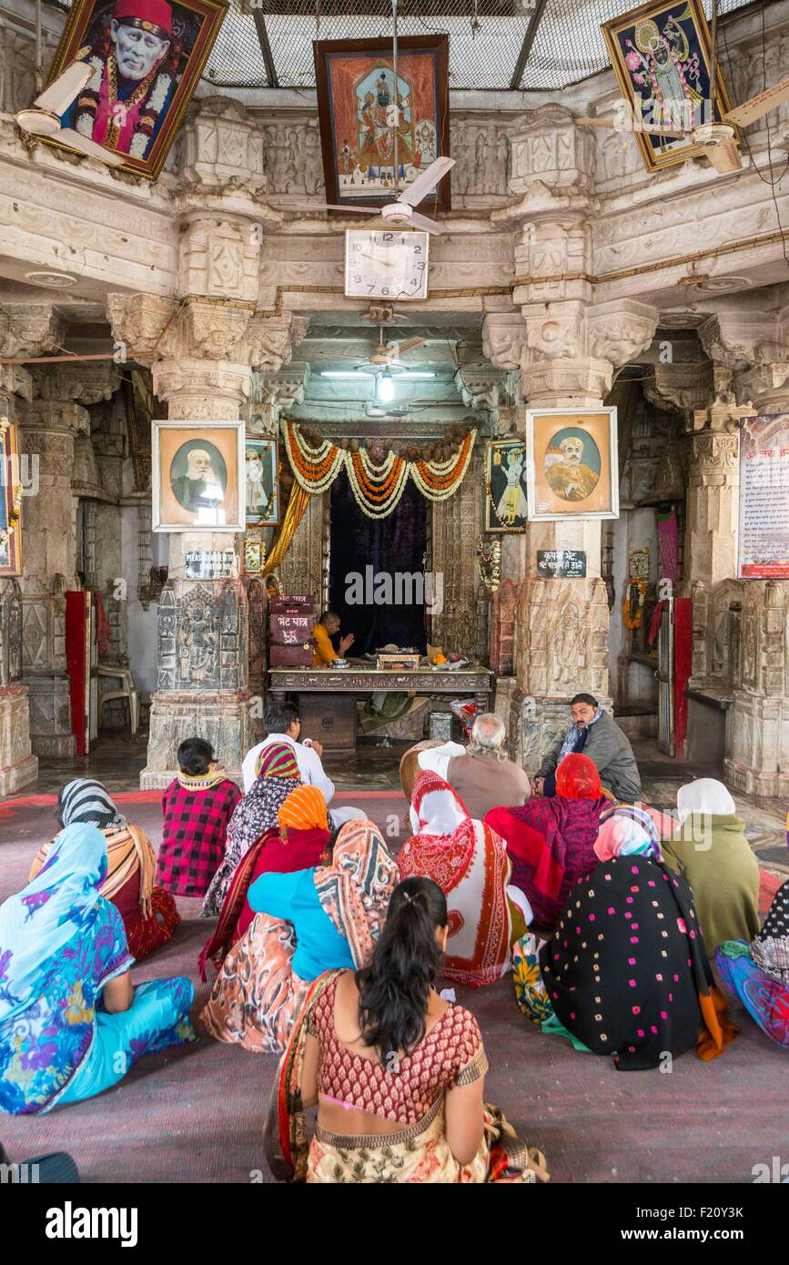 L'Inde, Rajasthan, Udaipur, le Jagdish Temple est un temple hindou dédié au dieu Vishnu Banque D'Images