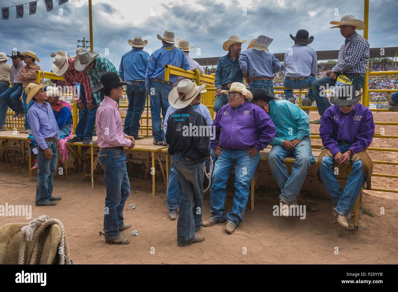 United States, Arizona, Window Rock, Festival Navajo Nation juste, rodeo Banque D'Images